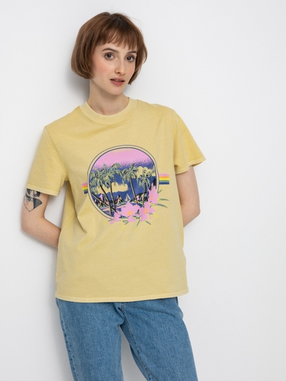 Volcom Y2K Retro Graphic Tee Organic Cotton S